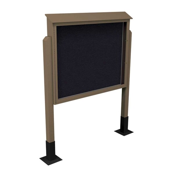 Sliding Door Indoor Enclosed Corkboard, 4